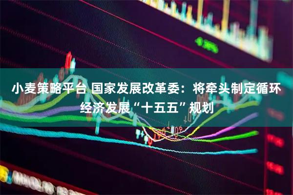 小麦策略平台 国家发展改革委：将牵头制定循环经济发展“十五五”规划